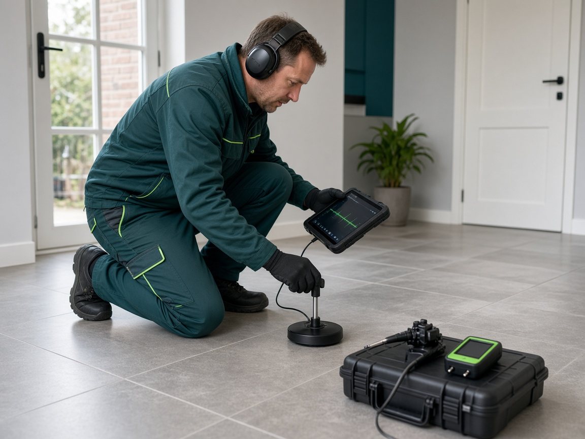 Acoustic non-destructive leak detection